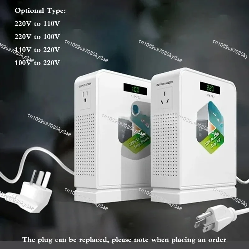 Pure Copper Wire Power Transformer 1000W Bidirectional 220V↔110V 100V Step Up Down Voltage Converter