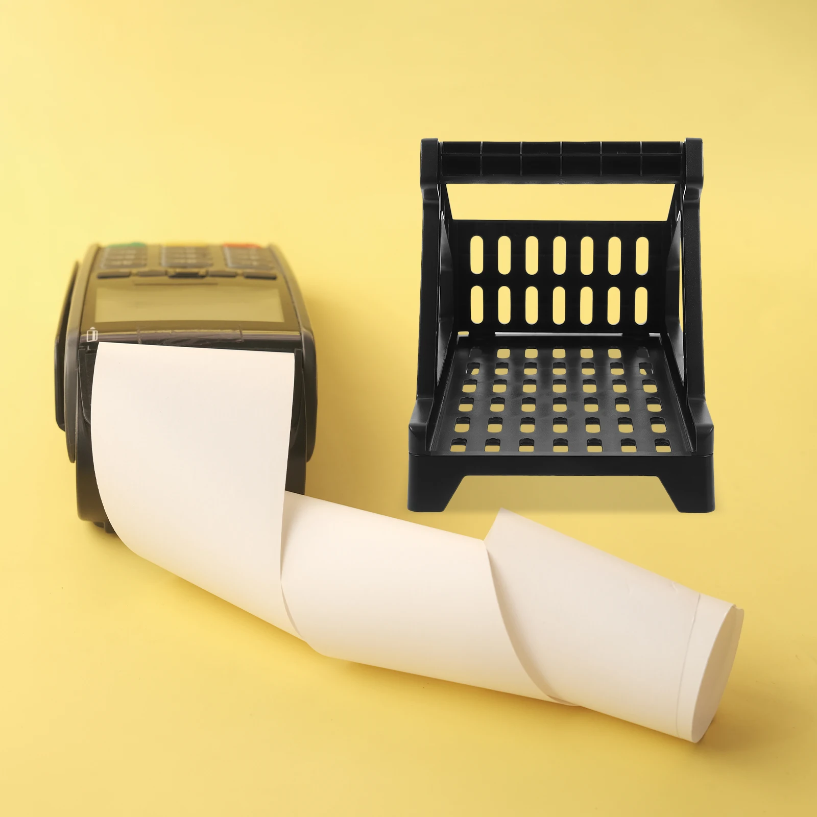 External Shipping Holder Thickened Abs Desktop Label Roll Organizer Space-Saving Cable Management Tray Plastic Sticker