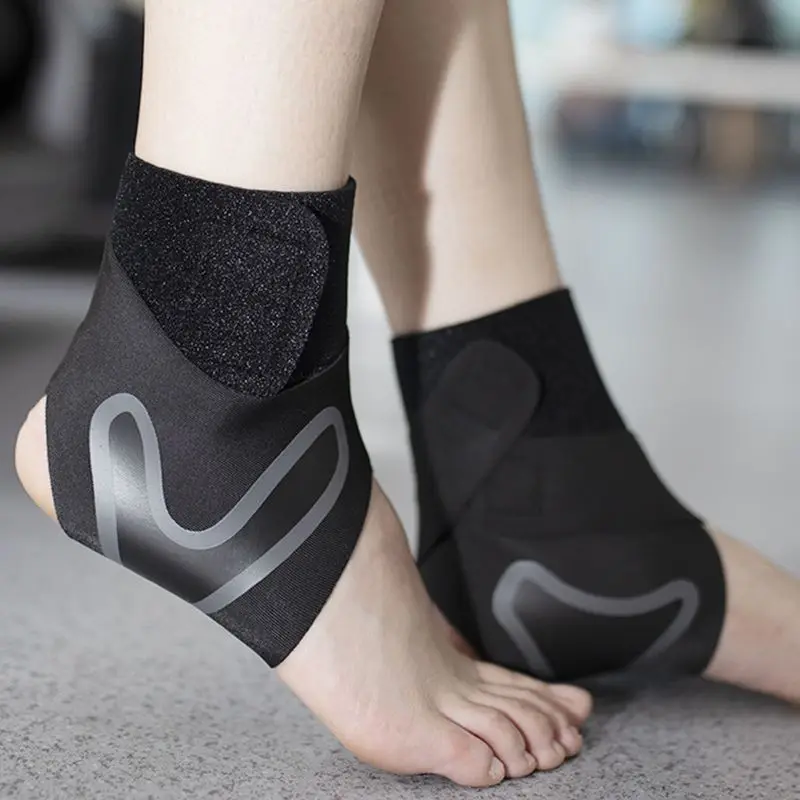 1 Pair Ankle Protectors Breathable Adjustable Compression Ankle Sleeves For Sports Running Soccer Basketball Ankle Protectors