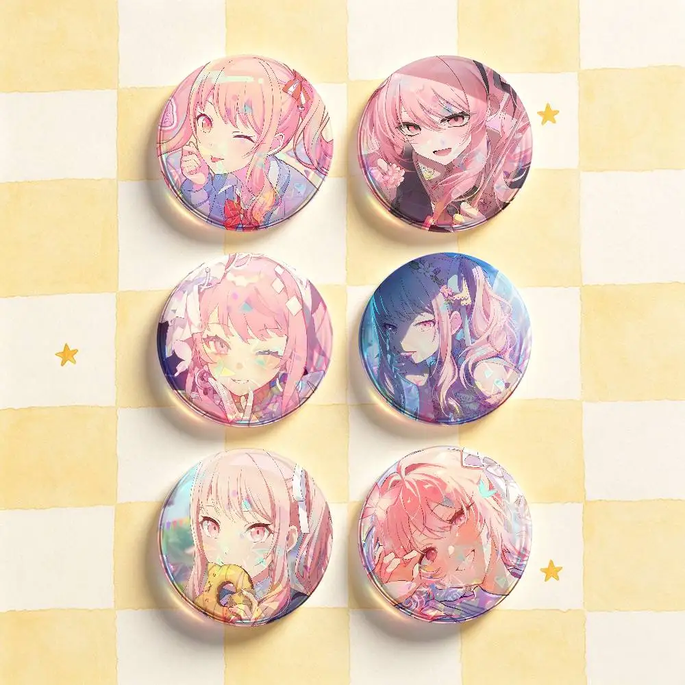 A-Akiyama M-Mizuki Badges 25 32 44 58 75 mm Round Customizable Wholesale Fan goods Self-made fan freebies