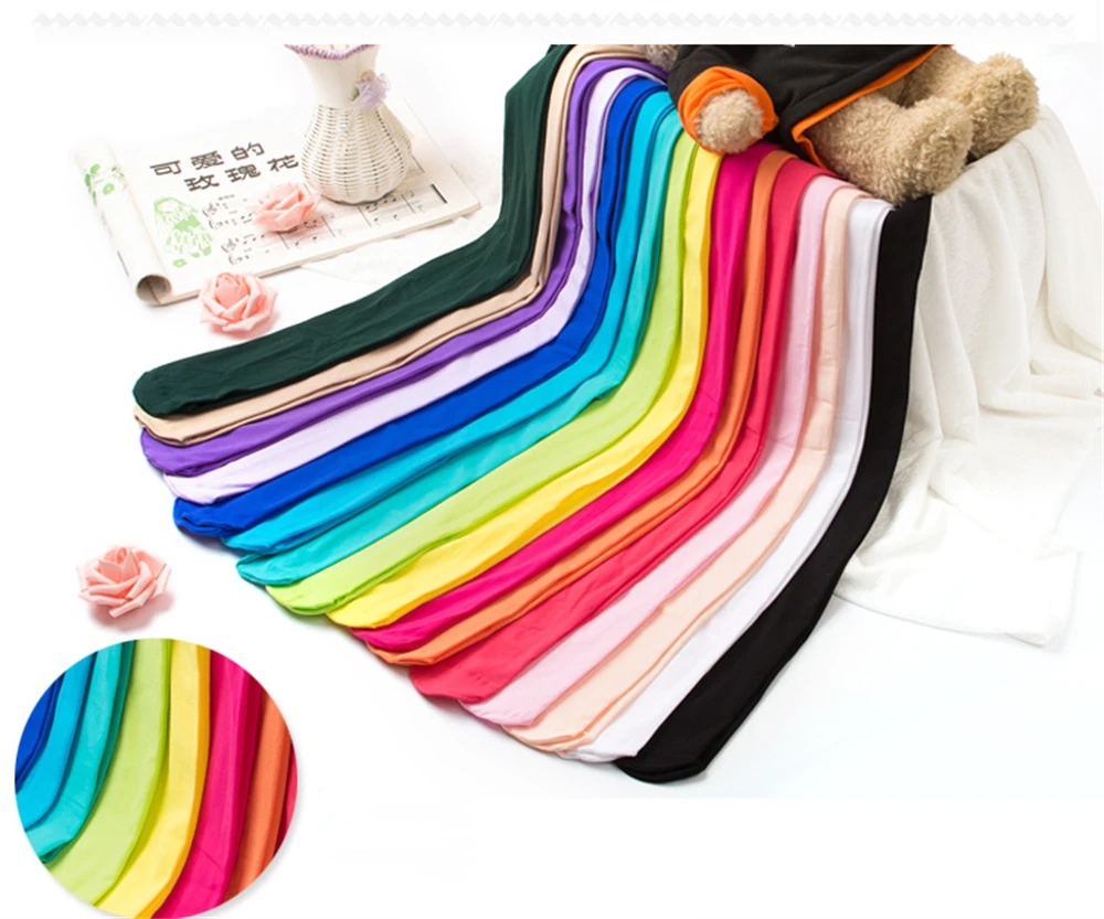 Student Kinder Candy Einfarbig Strumpfhosen Ballett Tanz Strumpfhosen Kinder Mädchen Samt Strümpfe Socke Hosen Für Baby Mädchen Leggings – Detail 7