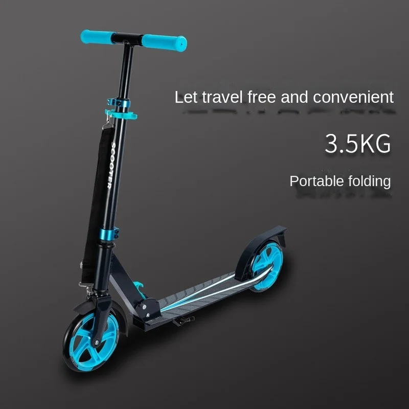 Cross Life Two Wheeled Scooter Commuting Fast Folding Time-saving Labor-saving Space Saving Convenient Safer Travel Aluminum New