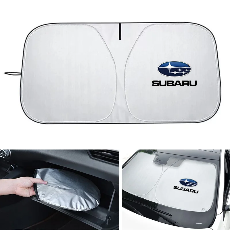 Parasol para parabrisas de coche, visera de protección UV para Subaru XV STI Impreza Forester Tribeca BRZ WRX Ascent Levorg, accesorios