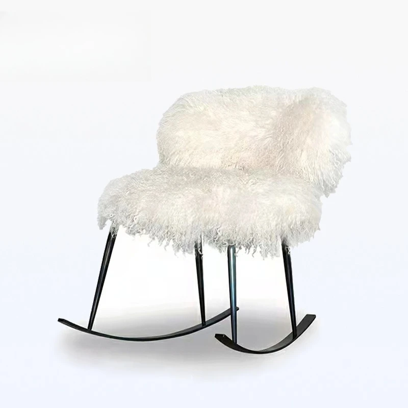 

Кресло для отдыха в скандинавском стиле, популярное в интернете, из шерсти, для пляжа, одиночное кресло, кресло-качалка для гостиной, кресло для спальни, кресло для гардеробной