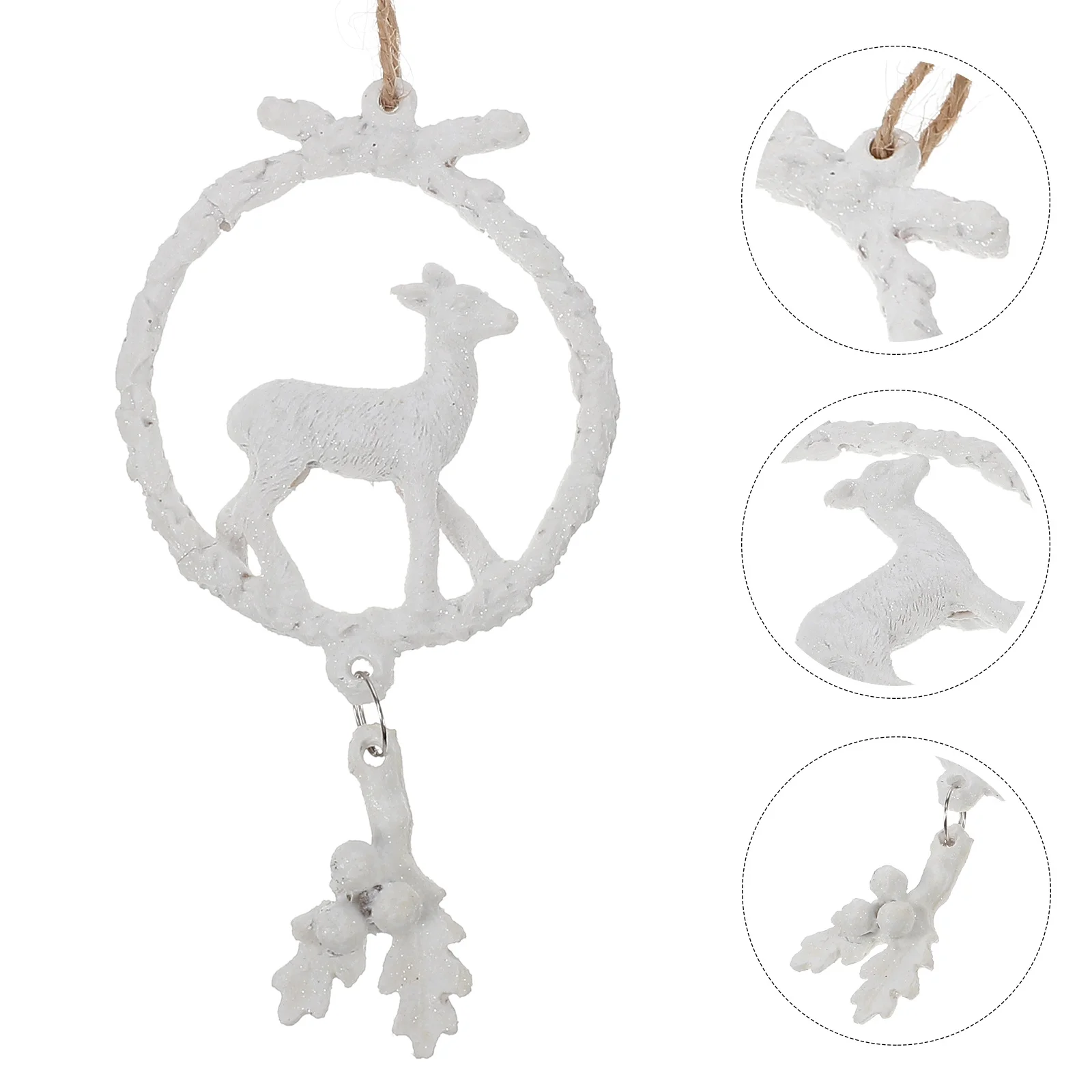 

Christmas Tree Ornament Elk Hanging Decor Pendant Ornaments Pendants White Creative