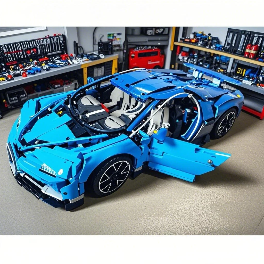 

Hot sales Super Racing Car High-Tech Buga 1:8 Model Building Blocks 42083 Bricks Children Christmas Birthday Gifts