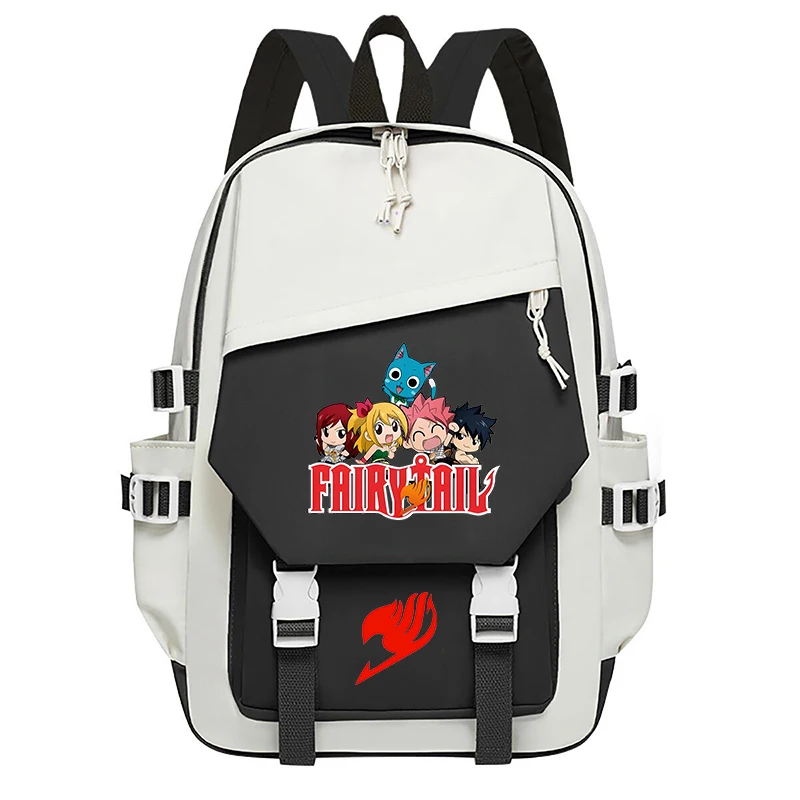 Anime Fairy Tail Print School Backpack for Teenager Boys Girls Backpack for Kids Children Elementary Middle School Students Bag