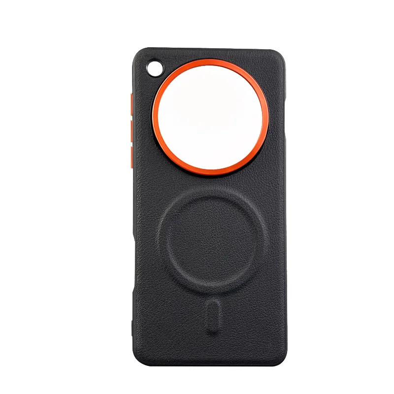 ابحث عن حافظة هاتف جلدية عادية مغناطيسية للغاية لهاتف OPPO Find X8S Plus X8 Pro عدسة معدنية ذات فتحة كبيرة غطاء صلب بزر مستقل