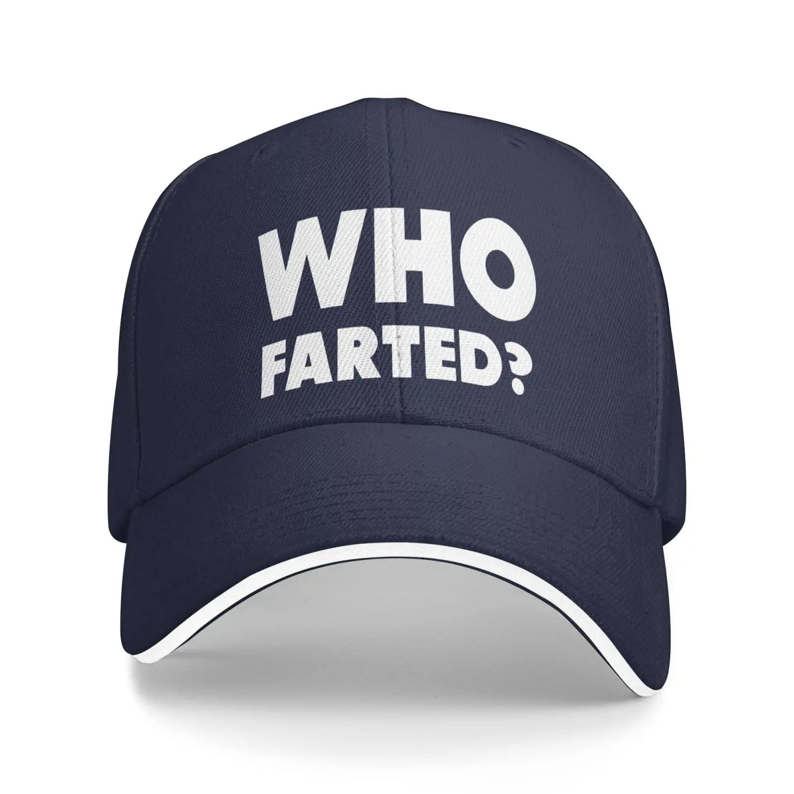 Who Farted Sandwich Baseball Cap Outdoor Leisure Adjustable Baseball Hip Hop Cap Unisex