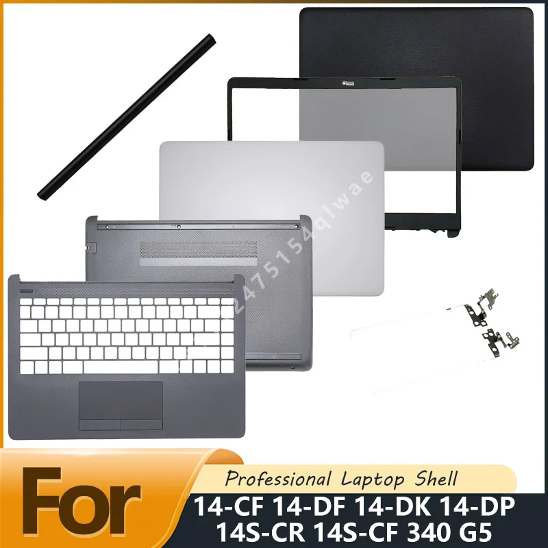 New  Laptop LCD Back Cover Bezel Palmrest keyboard Bottom Replacement For 14-CF 14-DF 14-DK 14-DP 14S-CR 14S-CF 340 G5