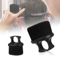 Hair salon professional hairdressing hair sweeping brush soft hair nylon finger ring brush Portable beard brush  cleaning comb