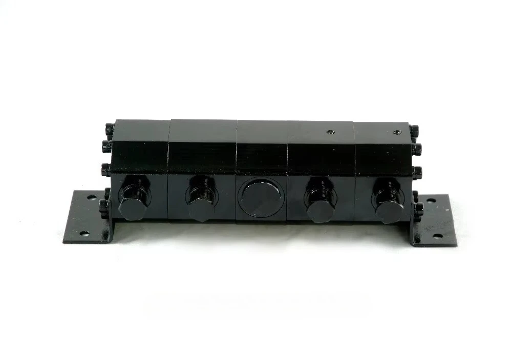 Group 2 4 Sections Hydraulic Gear Flow Divider Synchronous Divider Combiner Valve Hydraulic Synchronous Balance Valve