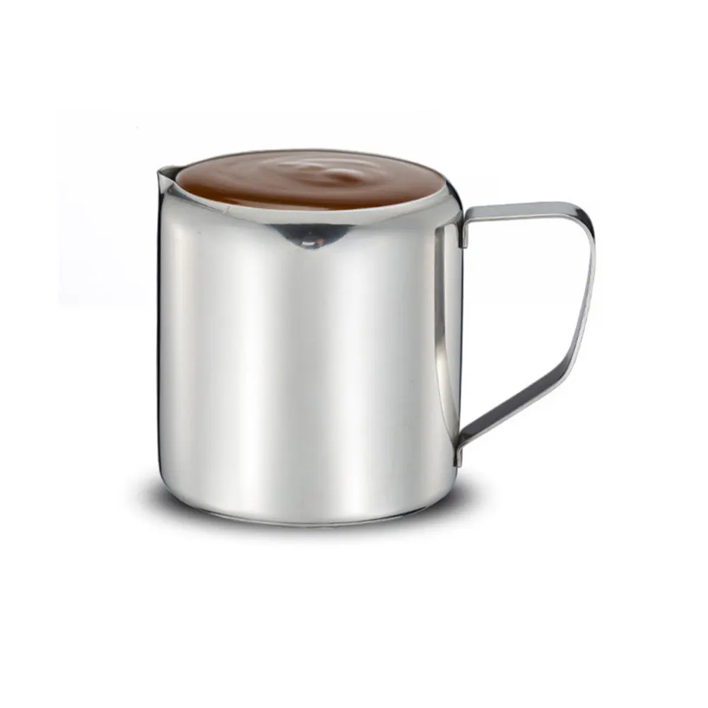1Pcs Premium Stainless Steel Milk Cup Large Capacity 85.5ml Portable Rust Proof Dishwasher Safe for Coffee Latte Art