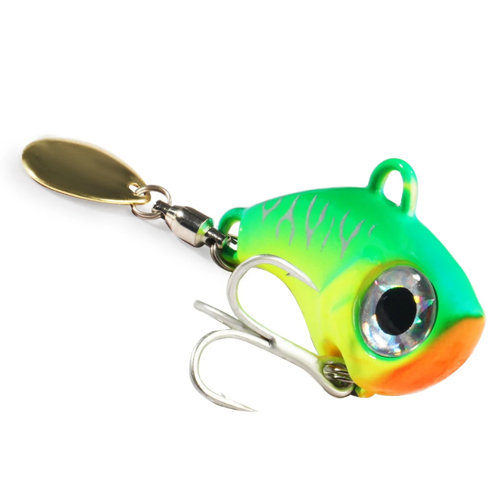 Wobble Rotierende Metall VIB Vibration Köder Spinner Löffel Jig Angeln Lockt 10g 20g 30g Künstliche Harte köder Pailletten Pesca Köder