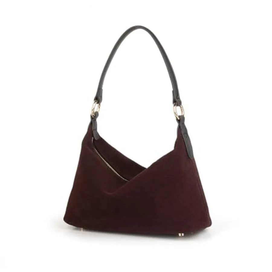 

DONNAIN Slouchy Suede Crescent Hobo Bag for Women Suede Trendy Shoulder Satchels Bag and Work Tote Bags for Women