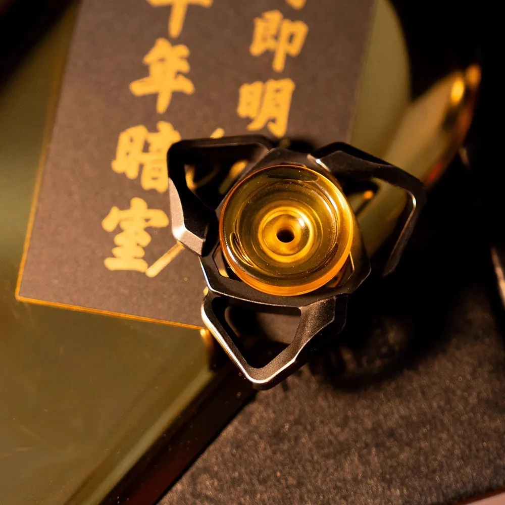 TIER I EDC YIDENG Fidget Spinner Stainless Steel PEI Fidgeting Spinners Necklace Pendant Anxiety Relief Gadgets