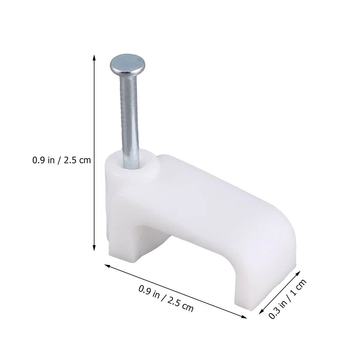 

100Pcs 16Mm Wire Cord Organizer Clip Holders for Flat Surface Cable Management Easy Install Cord Fixer Clips Cable Fixer