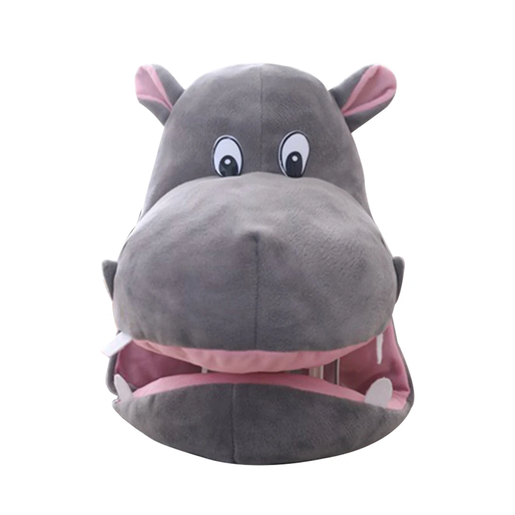 

Realistic Hipppo Hat Adjustable Novelty Hippopotamus Headwear Stuffed Toy gift Photo Props party Funny Cosplay Apparel Accessory