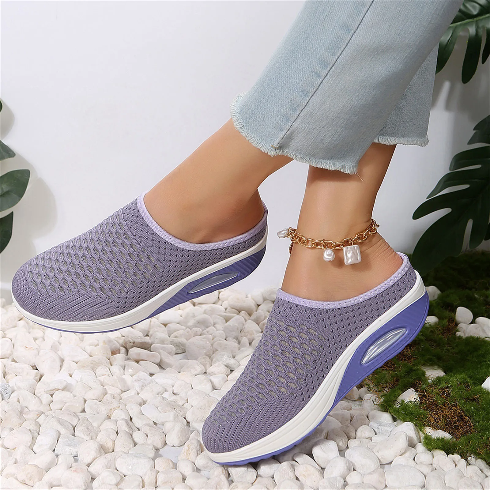 Women Wedge Casual Shoes Premium Slippers Vintage Anti-slip Casual Female Platform Retro Shoes Plus Size Orthopedic Sandals