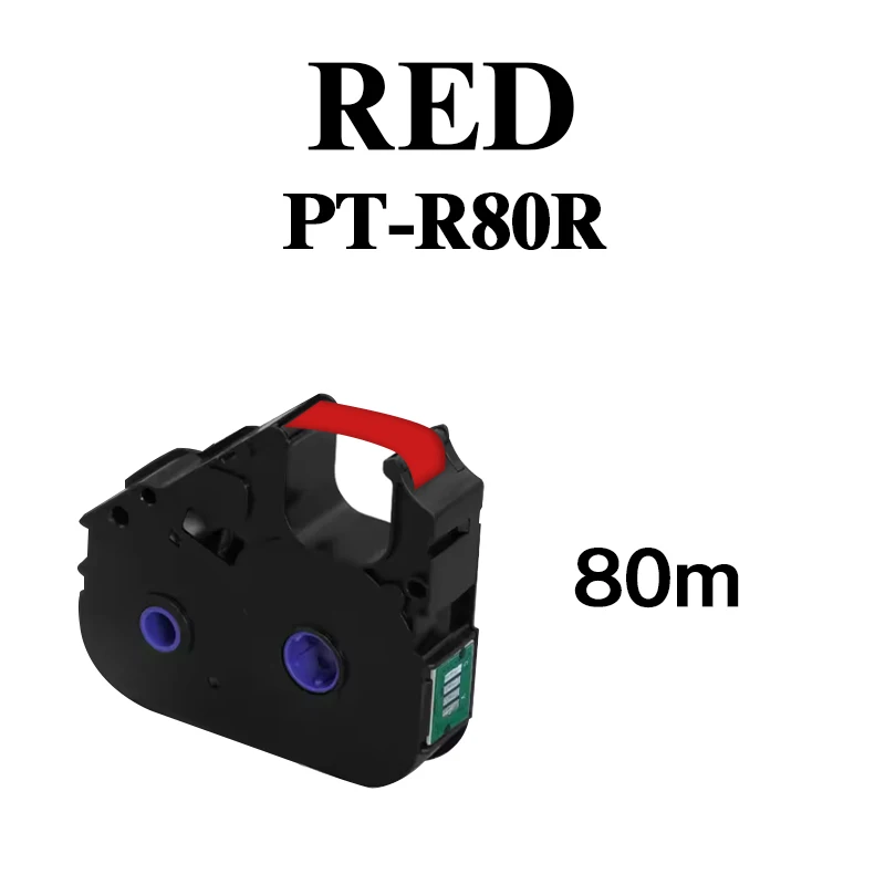 5/10/20/30/40PK P800/PT1010 line printer ribbon PT-R80B black carbon tape number sleeve printer ribbon PT-R80R coding machine