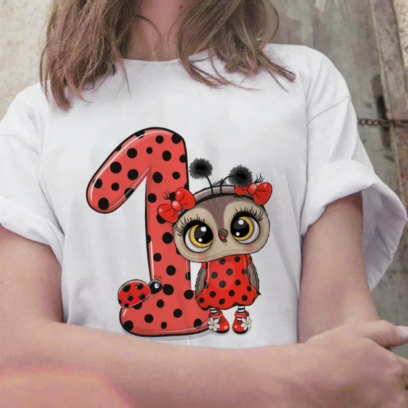 

Owl Round Neck Cute Retro Base Shirt Women's Casual T-shirt Summer Women Clothes Harajuku Graphic T Shirts Tops