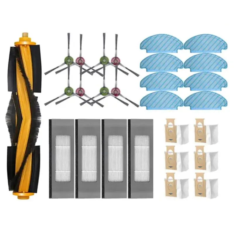 

AEE4-запасные части для Ecovacs Deebot N10 N10 Plus, робот-пылесос, основная боковая щетка, фильтр Hepa, швабра, тканевый мешок для пыли