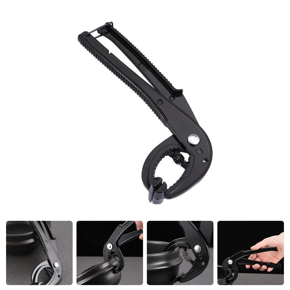 

1Pcs Aluminum Pot Clamp Non-Rust Pan Holder Anti-Slip Cookware Gripper Kitchen Helper Pan Clamp Pot Holder