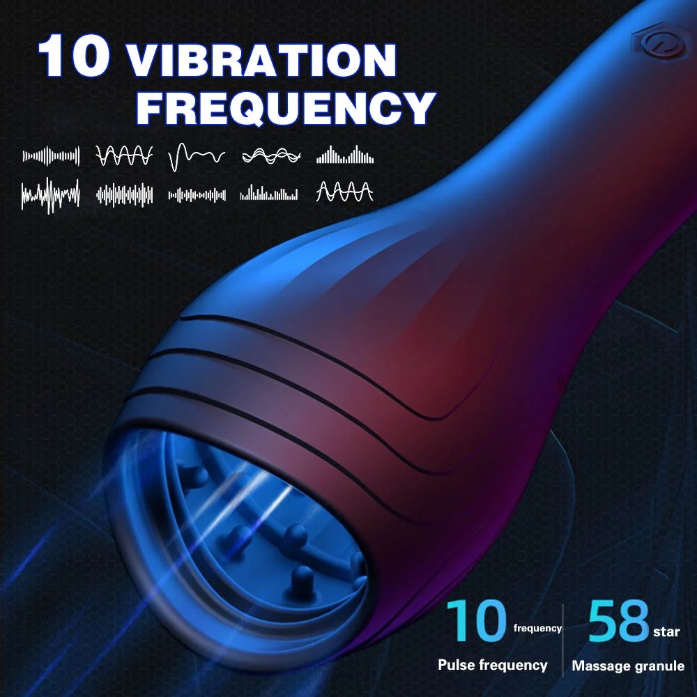 10 Modes Penis Delay Trainer Vibrator Male Masturbator Automatic Oral Climax Sex Glans Stimulate Massager Adult Sex Toys for Men - Image 2