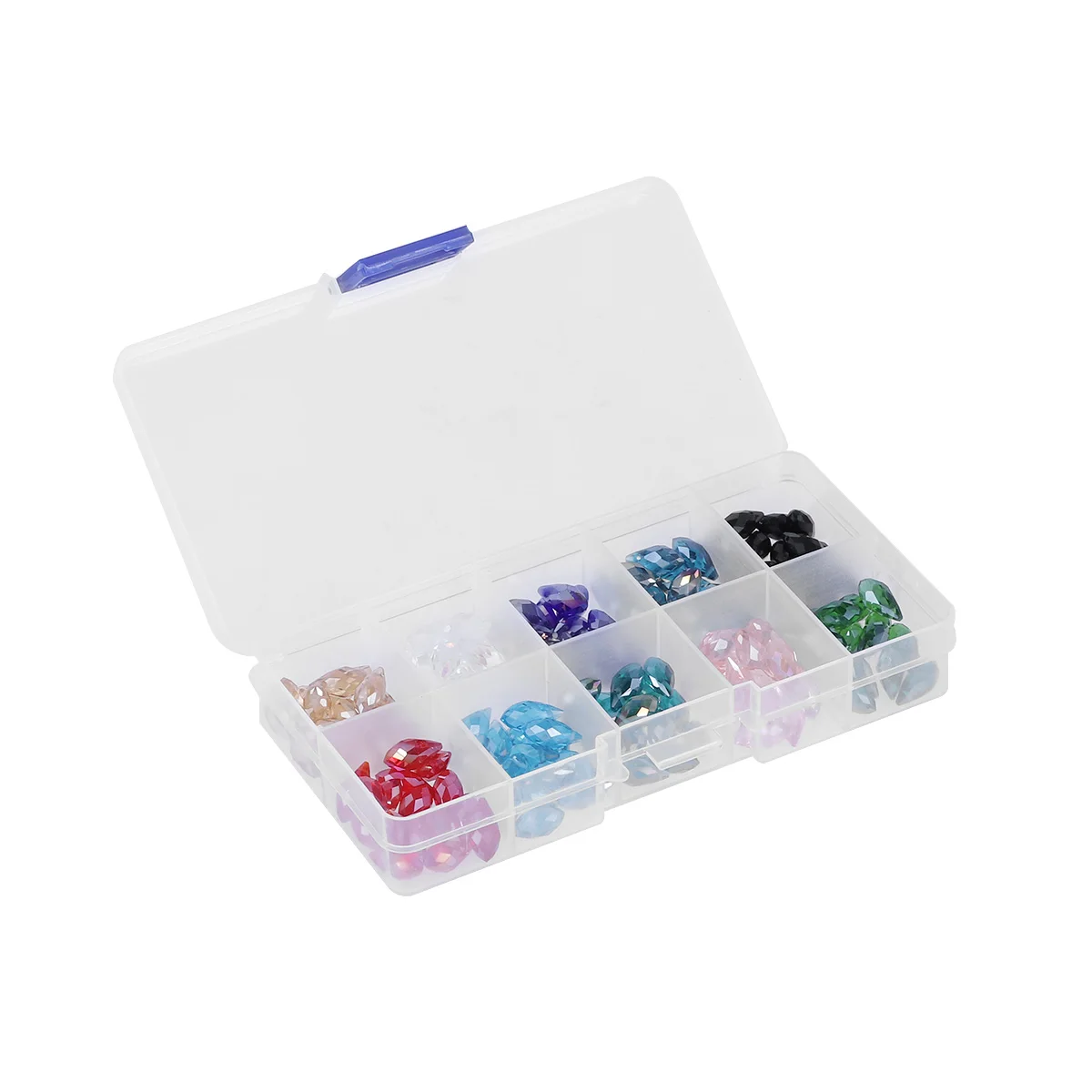 

150 Pcs Crystal Waterdrop Shape Jewelry Making Loose Beads DIY Supplies Necklace Bracelet Earrings Decorations Trendy Glass