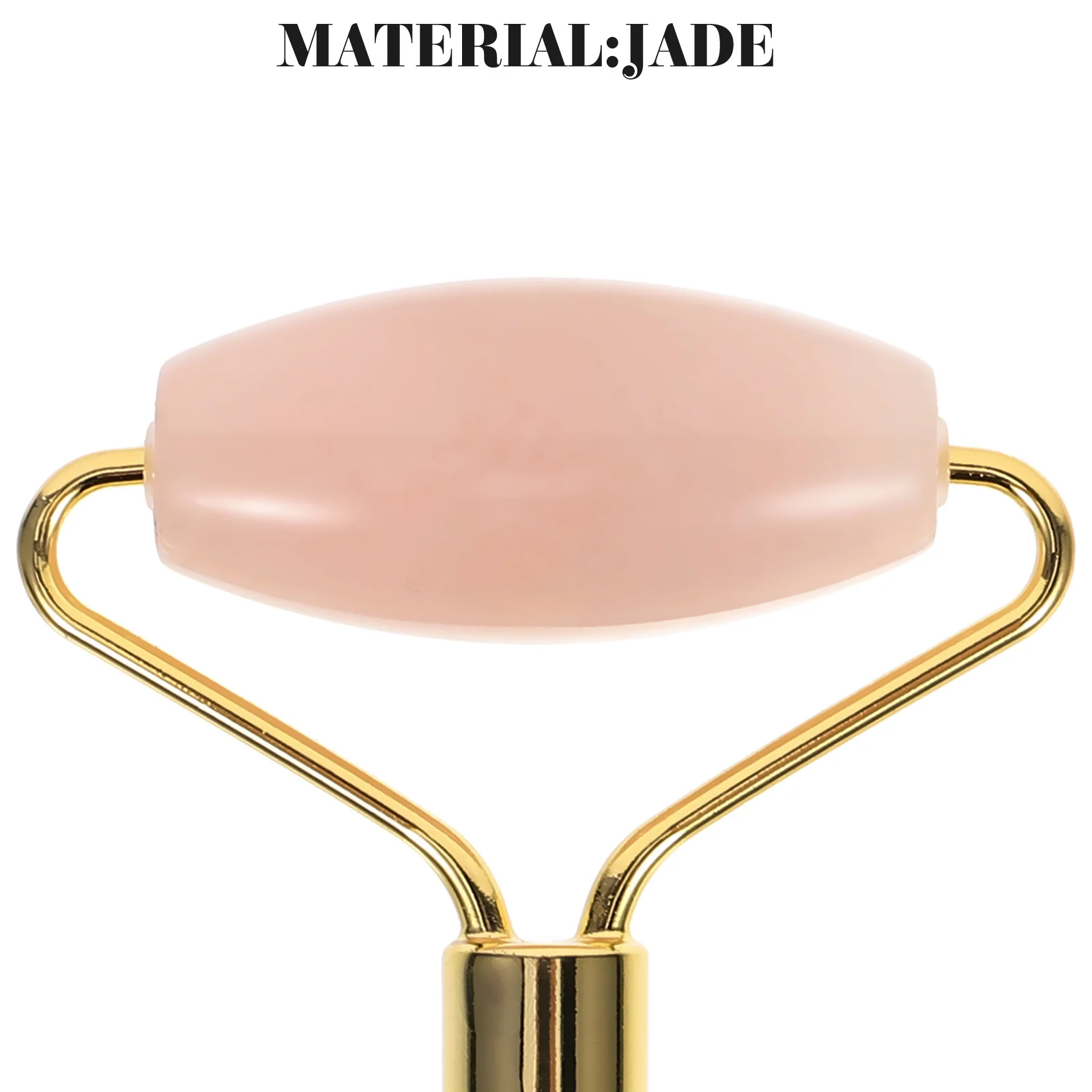 Jade Facial Roller Manual Massager Cool Surface for Face Body Eyes Neck Ergonomic Design Absorb Cream Effectively