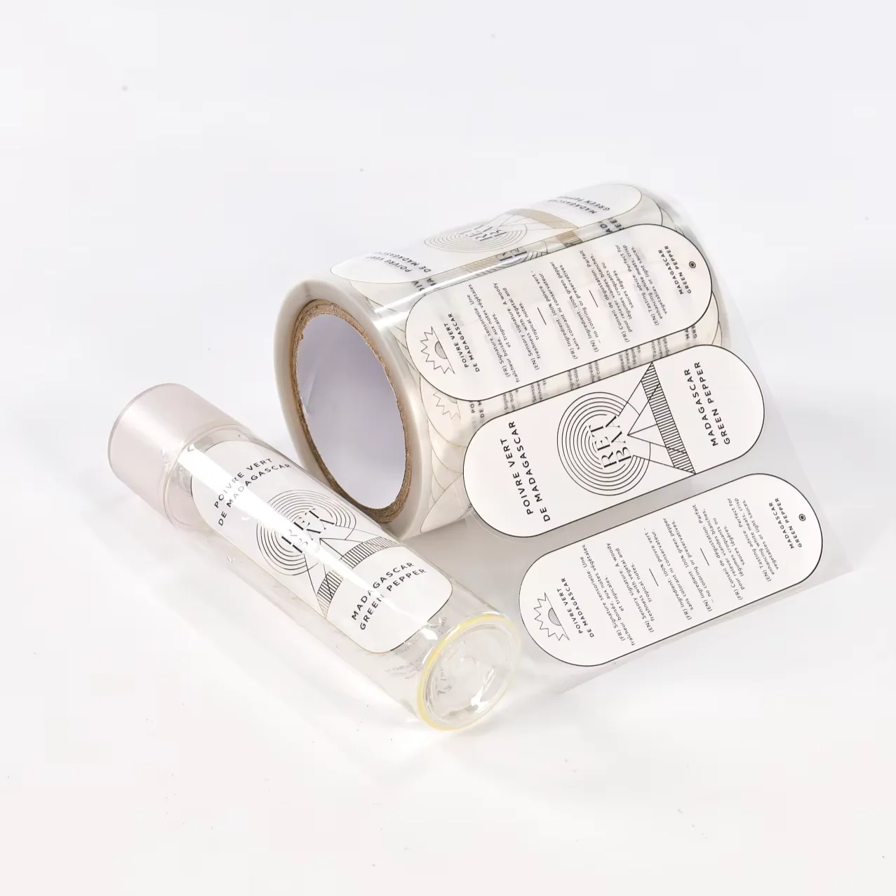 Custom Printed Luxury  Labels｜Hot Foil Stamping｜Transparent Material｜Premium Food Branding Stickers