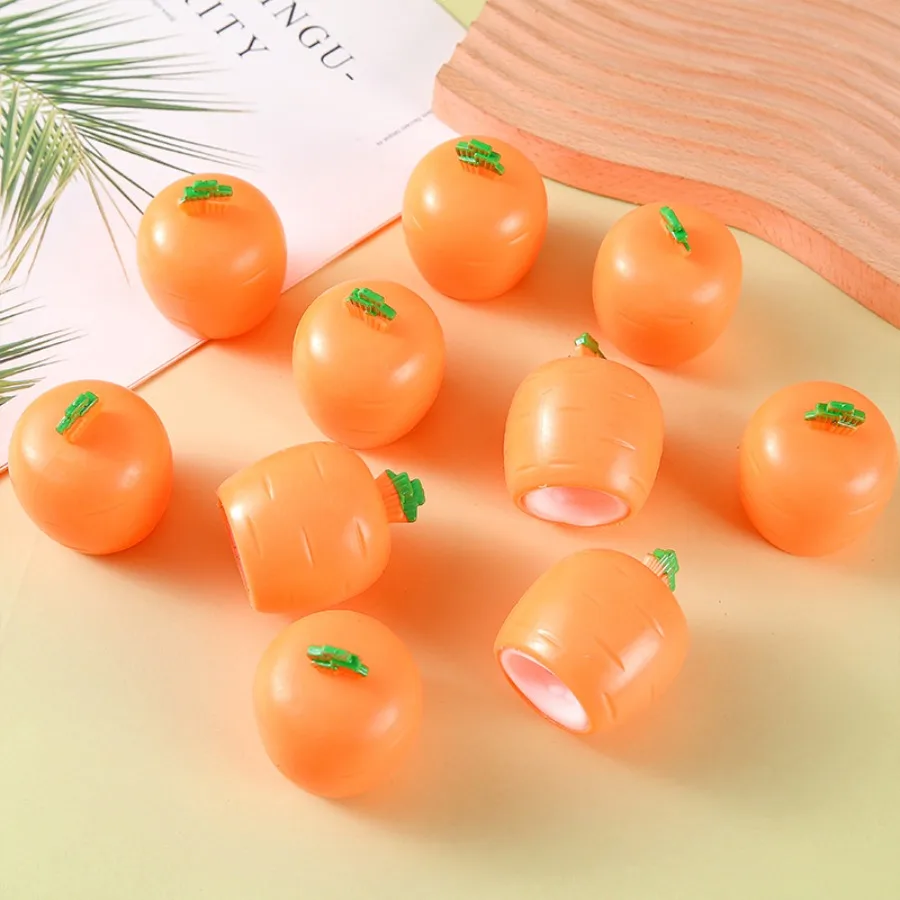 

Cartoon cute decompressed rabbit, children decompressed vent rabbit, novel toys, carrot rabbit, pinch pinch fun