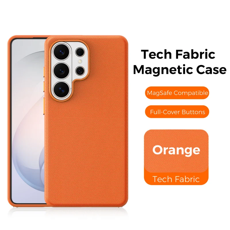 Fashion Technology Fabric Phone Case For Samsung S26 25 24 Ultra Magnetic Phone Case