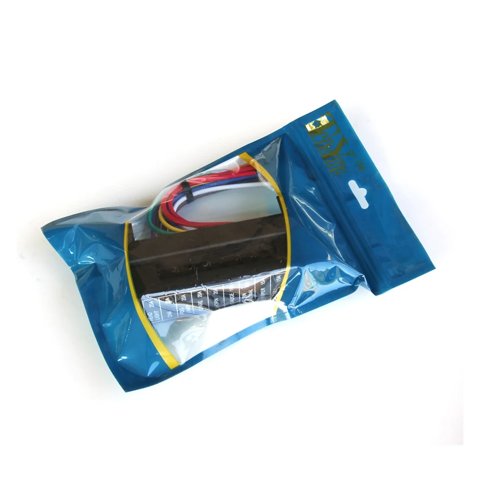

12-Way Fuse Holder Standard Circuit Fuse Board with 15cm Wire For Car Boat Marine Truck (Fuse Not Included)