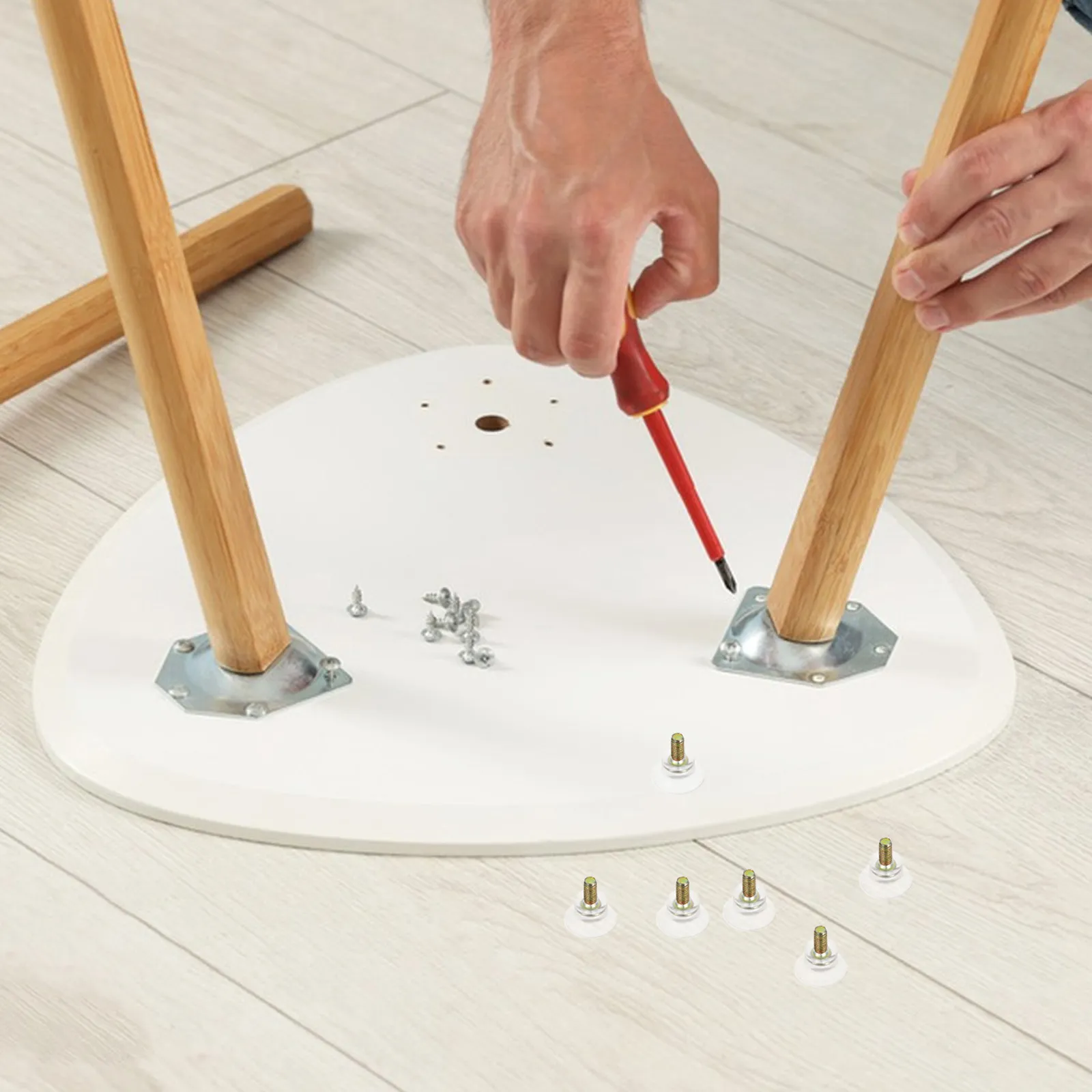 12Pcs Screw Screw-on Transparent Suction Cups Furniture Floor Protectors No Drill Glass Table Chair Leg Heavy Duty Clear Sucker