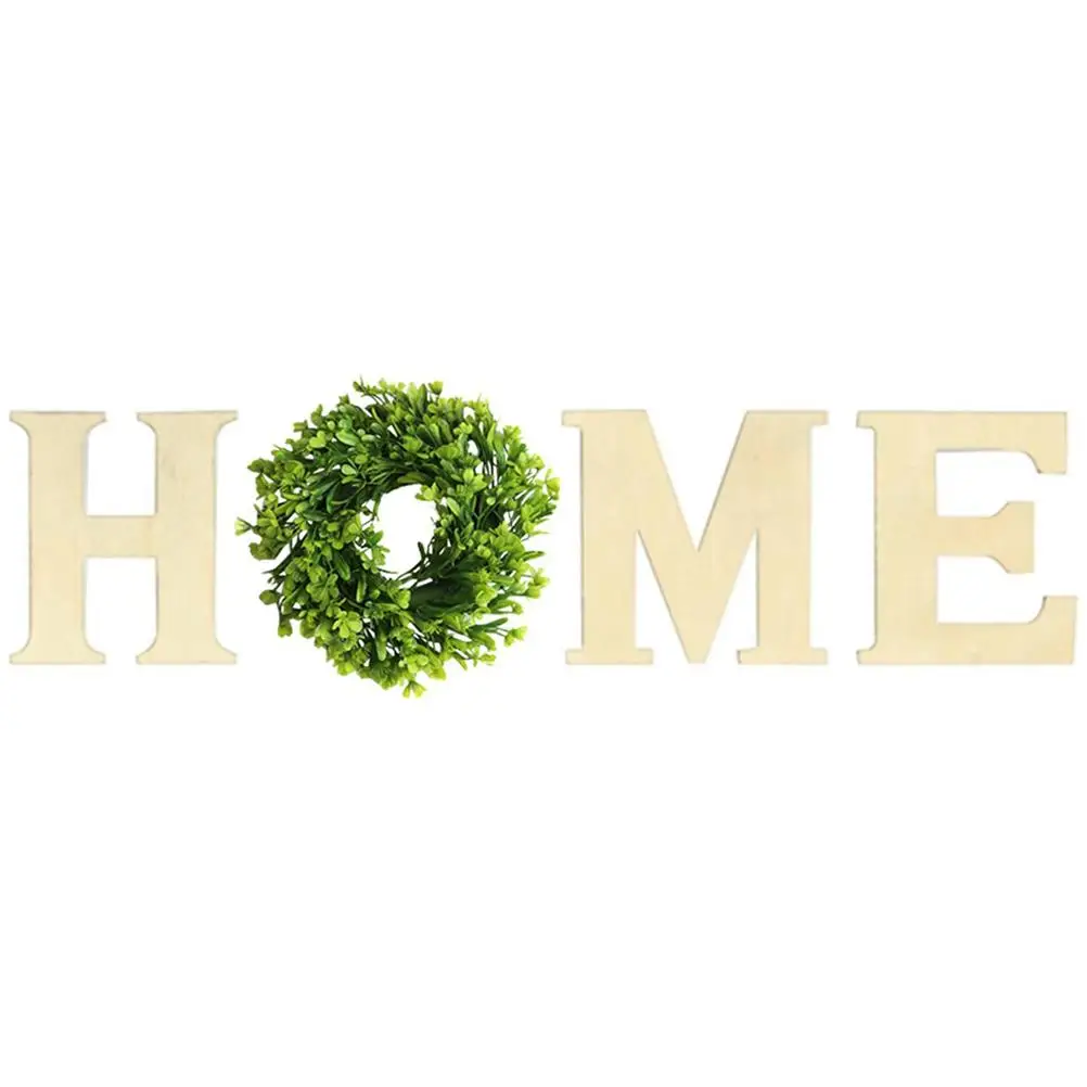 

Wooden Hanging Hollow Letters Plastic Home Signs Hanging Ornament Wall Mounted Decoration Indoor Ornament Gift Idea