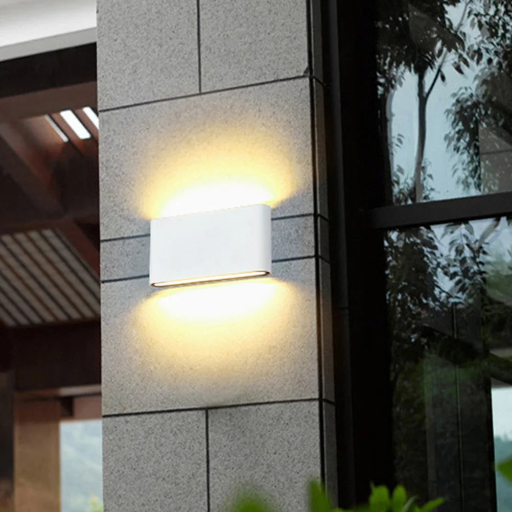 

Waterproof 12W LED Wall Lamp Aluminium Advanced Casting Soft Eye Protection Warm Atmosphere Living Room Bedroom Balcony
