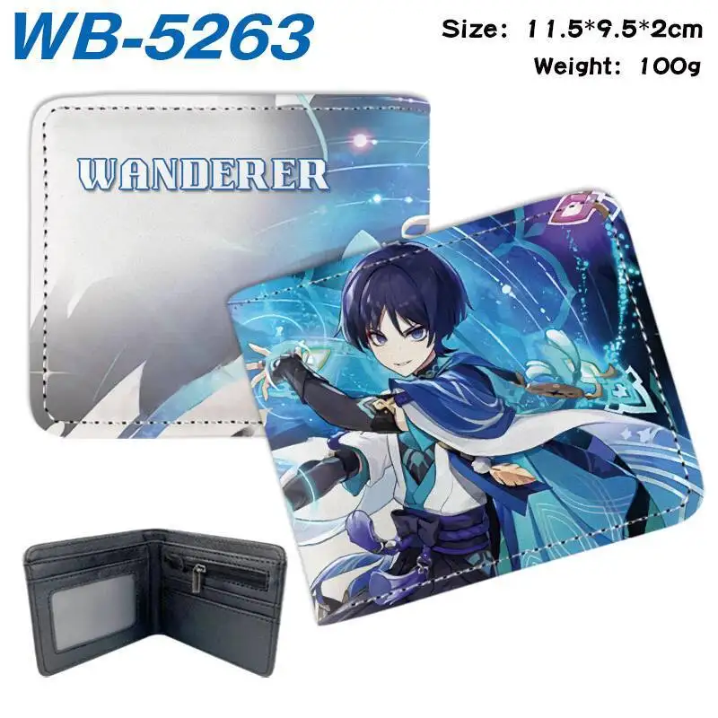 Hot-Selling Genshin Impact Game 80% Off Wallet Alhaed Wanderer Nilu Merchandise Coin Purse Card Holder Anime
