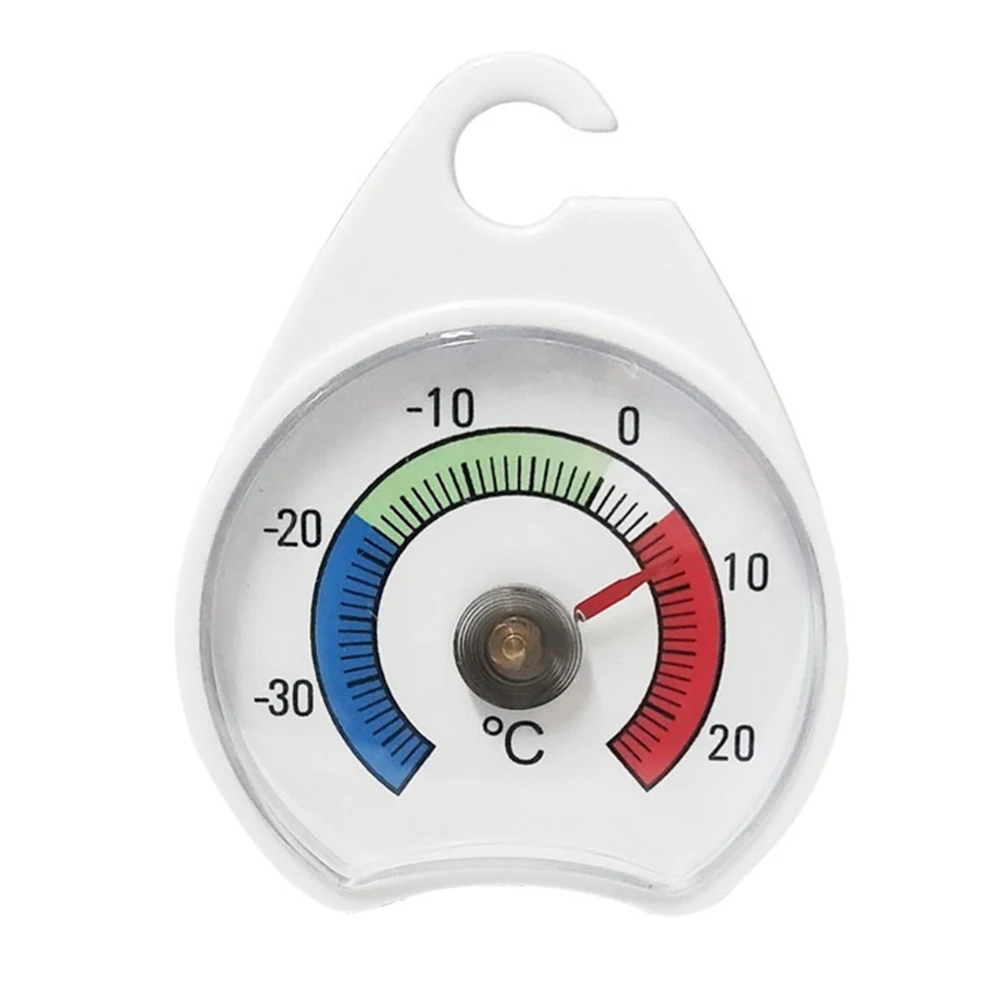 

For Kitchen Home Fridge Monitoring White Fridge Thermometer Dial Thermometer -30 To 20 C Range Accurate Monitoring
