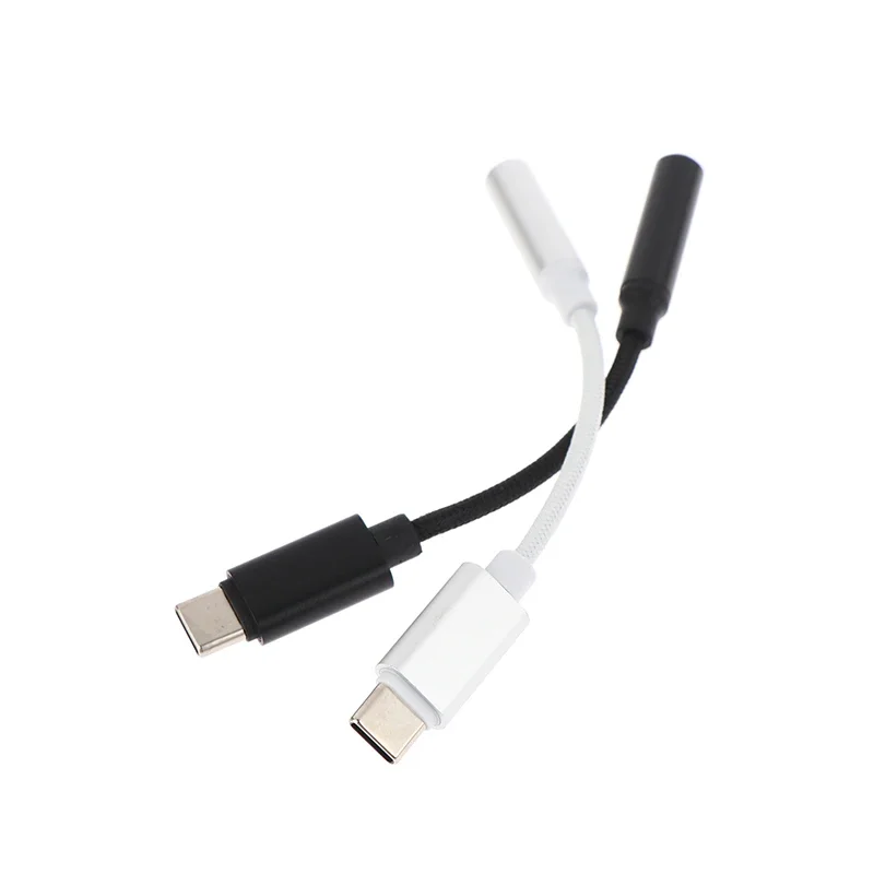 1Pcs USB Type C To 3.5mm Aux Adapter Type-c 3 5 Jack Audio Cable Earphone Cable Converter For Phone Digital Audio Adapter Cable