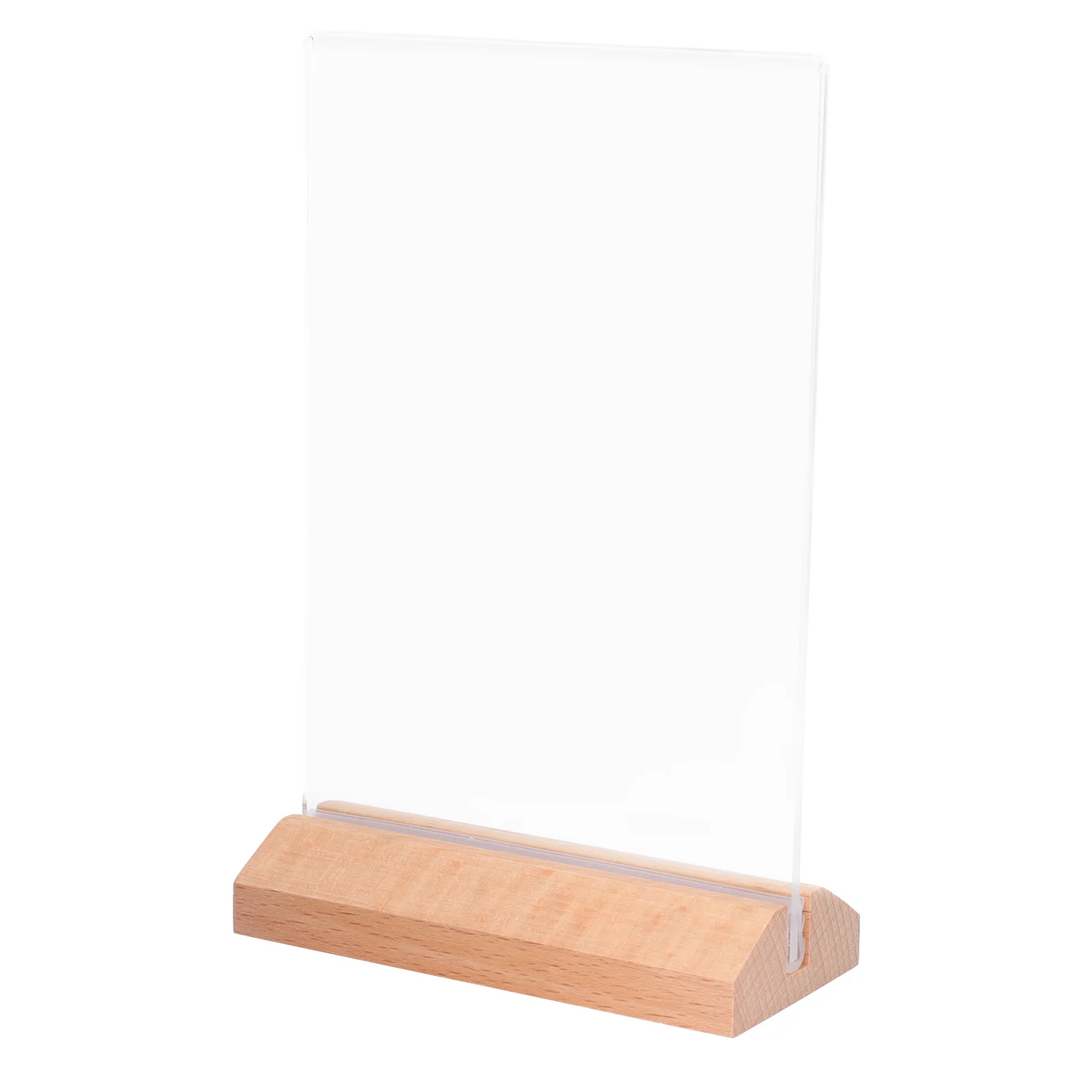 Menu Table Acrylic Sign Holder Restaurant Desk Display Stand Price Label Holder Advertisement Paper Stand Desktop Note Clamp
