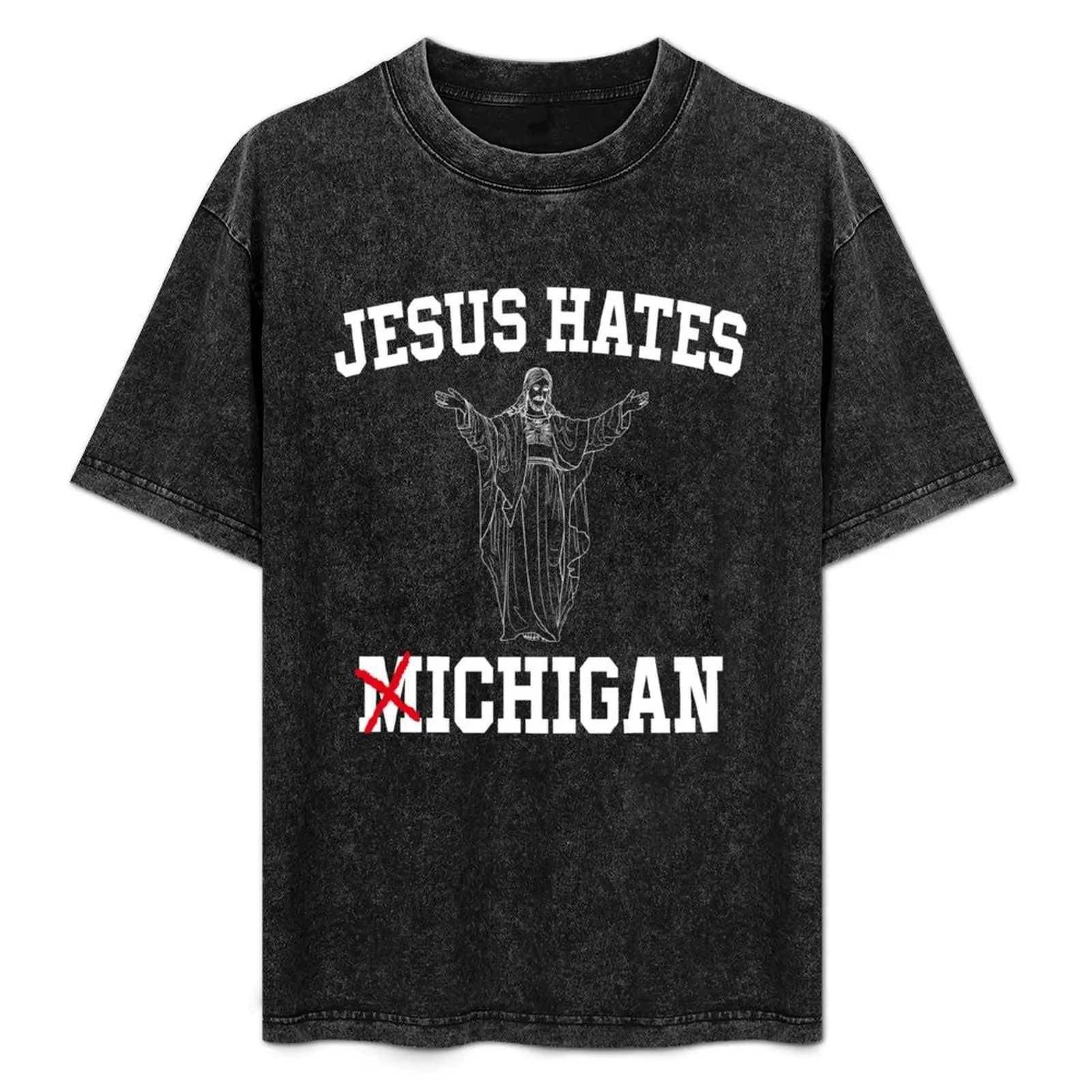 

Jesus Hate Michigab T-Shirt Basic Short Sleeve Cotton Blend T-Shirt