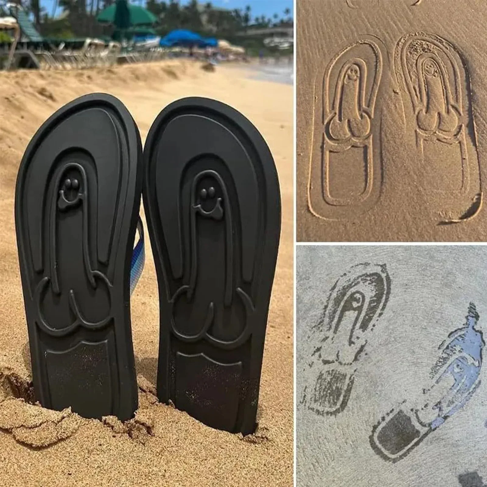 Verborgen Slippers Met Onderpatroon Interessante Slippers Comfortabele Strandschoenen Voor Buiten