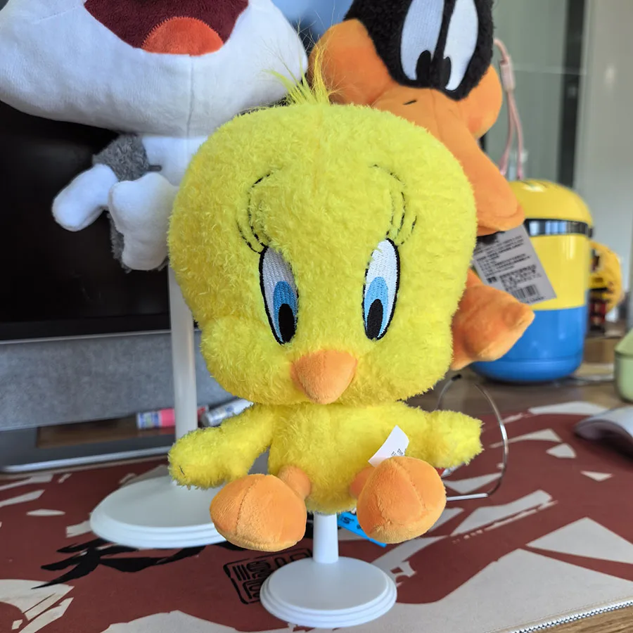 Neue 20 cm Looney Tunes Cartoon Plüschtier Tweety Daffy Sylvest Tasmanian Evil Bugs Bunny Stofftierpuppe Großer Kopf Figur Geschenk – Detail 5
