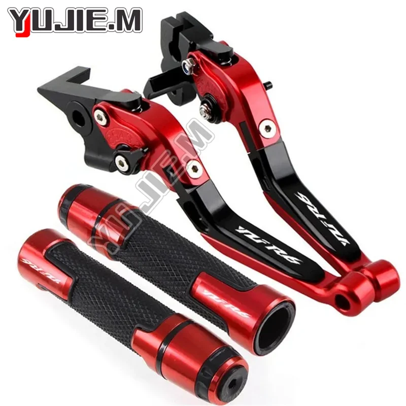 YZFR6 LOGO Motorcycle CNC Brake Clutch Levers Handlebar Grip Handle Hand Grips For YAMAHA YZF R6 1999 2000 2001 2002 2003 2004