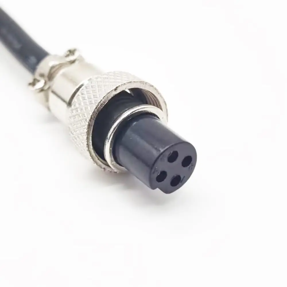 Connector GX12 4 Pin Female Air Plug Aviation Socket Cable 1M