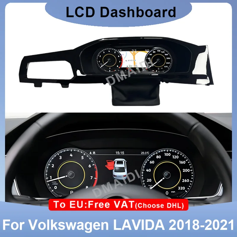 

LCD Car Instrument Panel Dash Board Virtual CockPit For Volkswagen LAVIDA 2018 2019 2020 2021 Speedometer Cluster Dashboard