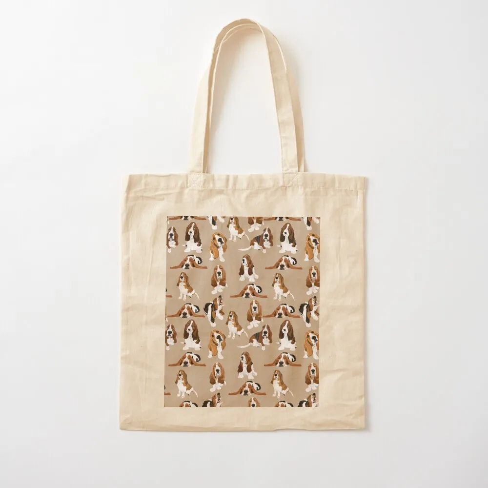 

Basset Hound Tote Bag custom tote bag Handbags women Shopping bags Canvas stote bag Canvas Tote