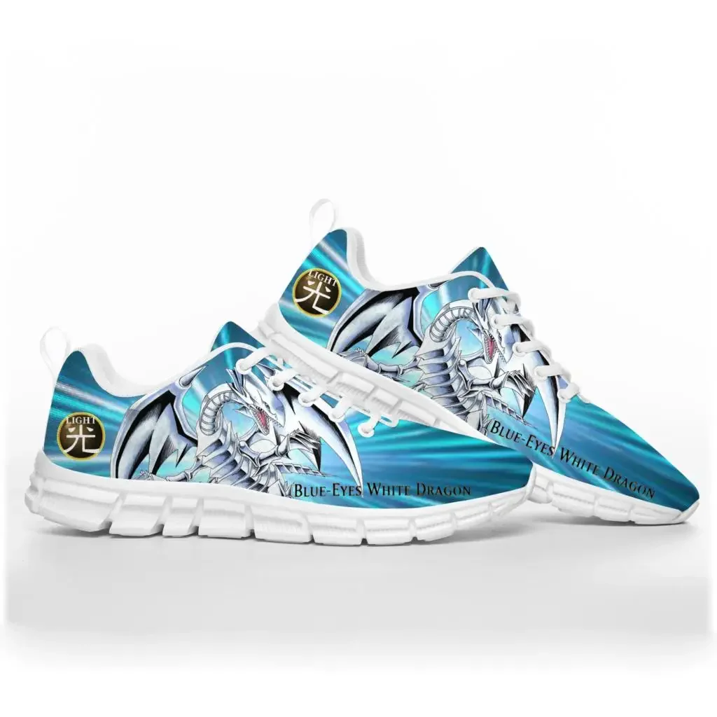 Yu-Gi-Oh Seto Kaiba Blue Eyes White Dragon Sports Shoes Mens Womens Teenager Kids Children Sneakers Casual Custom Couple Shoes