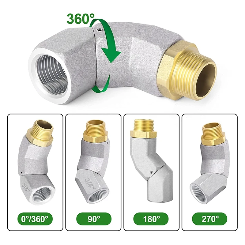 Fuel Hose Swivel 360 Rotating Connector For Fuel Nozzle Multi Plane Fuel Plane Swivel 1 Inch